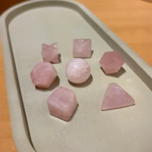 Kit 7 Elementos – Cuarzo Rosado